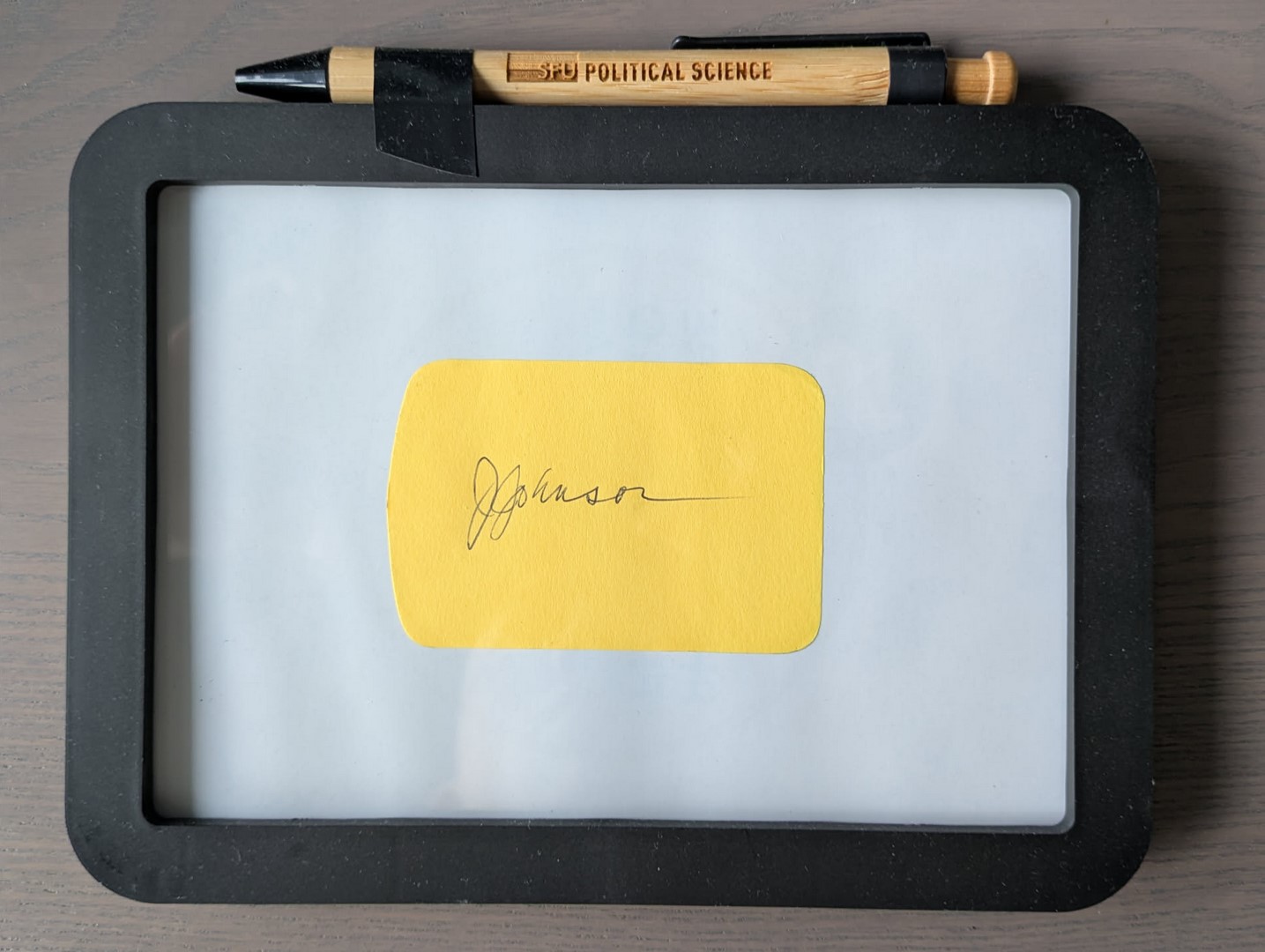 joy johnson's signature